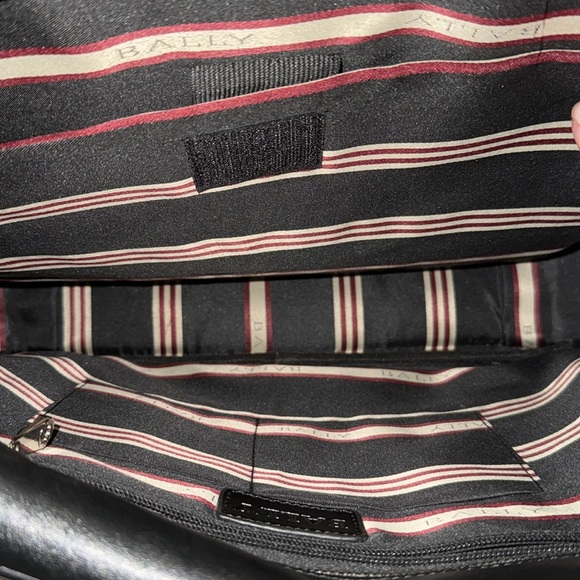 Bally Black Men's Laptop Briefcase Bag - Picture 6 of 10